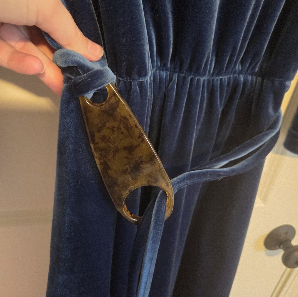 Vintage Velvet Dress with Pockets
